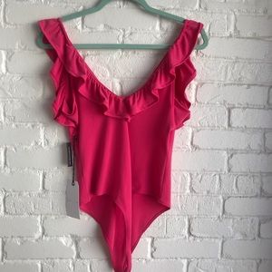 NWT Leith Pink Bodysuit Size Medium